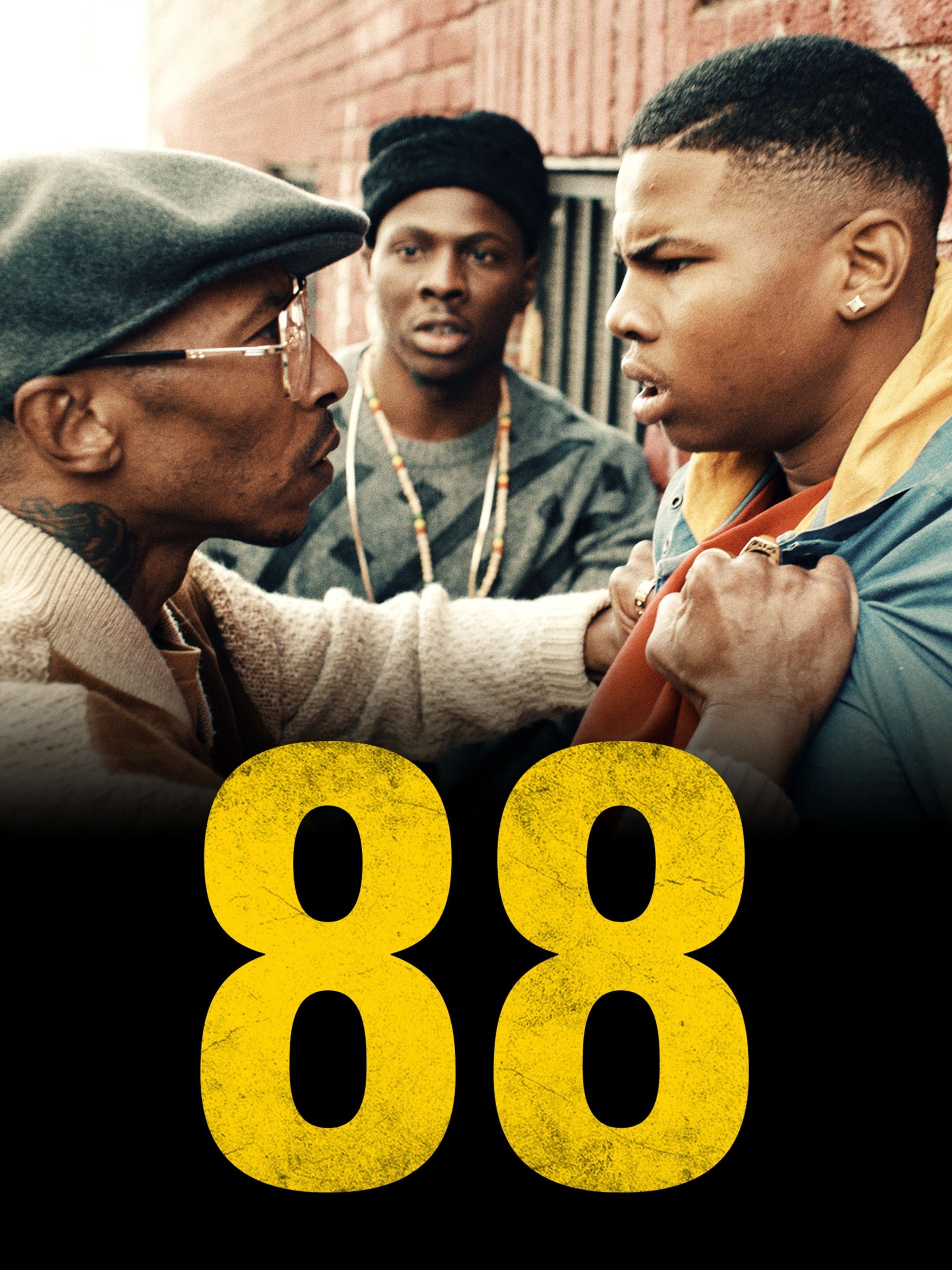 88 Golden Number 88 - Sports Numbers Poster